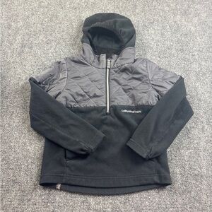 OBERMEYER Boys 1/4 Zip Pullover Puffer Fleece Hoodie size: Large